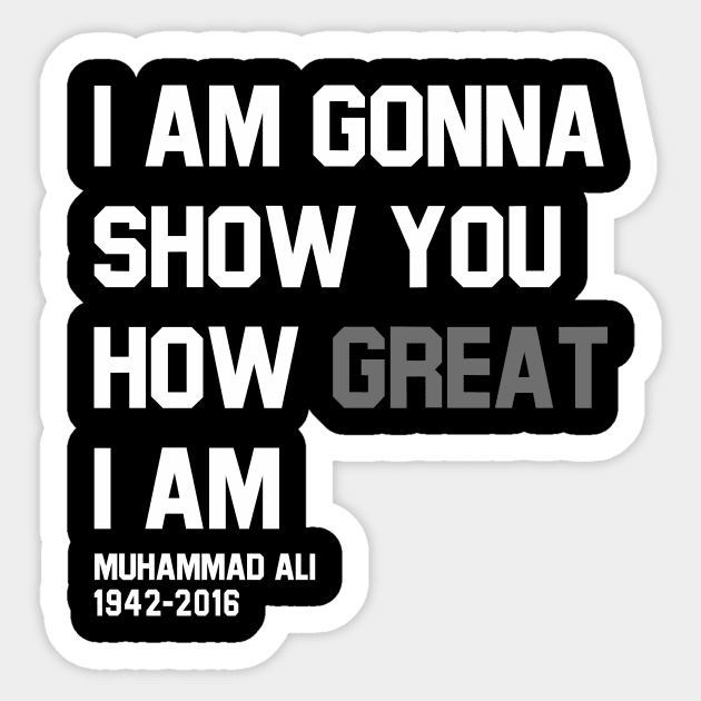 muhammad ali quotes Sticker by ilvms